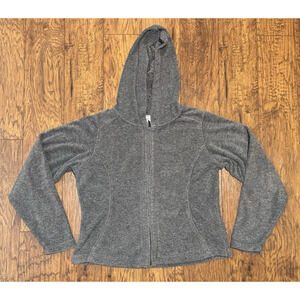 Columbia Jacket Gray Fleece Full Zip Sweater Outdoor Trail Hike Top - Women's M